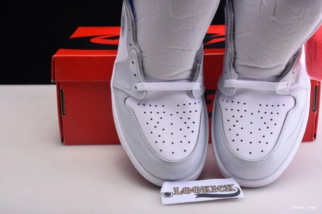 Rep Husky Jordan Racer Blue High CK6637-104 Air White Retro Zoom 1 0709